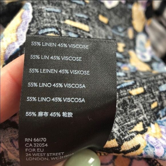 Free People Summer in Tulum Dark Combo Keyhole Tunic Blouse Size S NWT - Picture 3 of 7